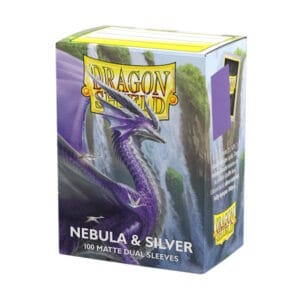Dragon Shield Sleeves Dual Matte Nebula & Silver 100